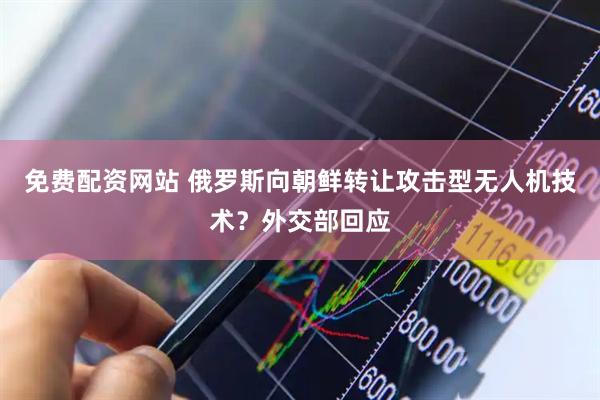 免费配资网站 俄罗斯向朝鲜转让攻击型无人机技术？外交部回应